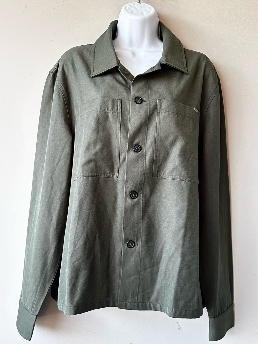 I Love Ugly Premium Green Long Sleeve Button Up Shacket Jacket - Picture 11 of 11